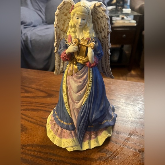 Other - Blue and Gold Angel Figurine